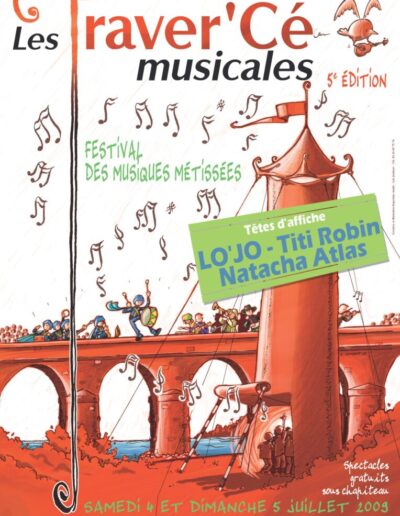 festival ete les traver ce musicales affiche 2009