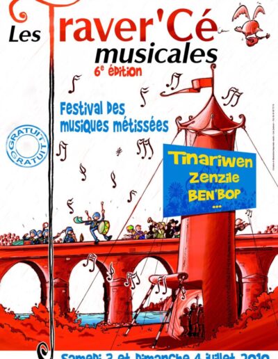 festival ete les traver ce musicales affiche 2010