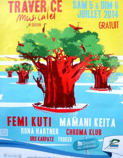 festival ete les traver ce musicales affiche 2014