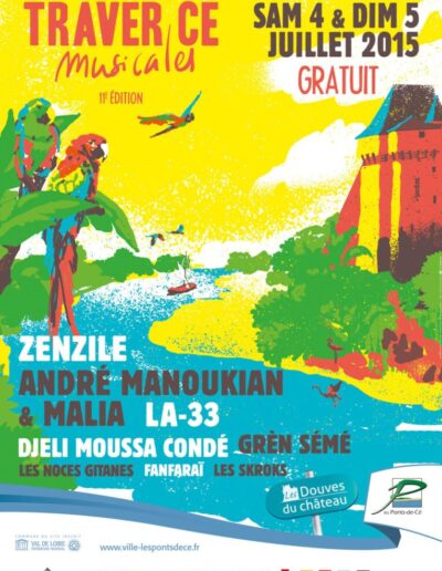 festival ete les traver ce musicales affiche 2015